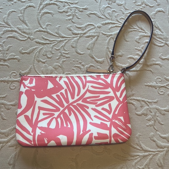 Kate Spade Pink and White Tropical Wristlet - Picture 2 of 8